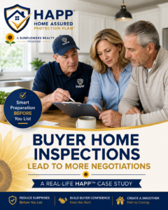 Buyer inspections typically lead to renegotiations. 
